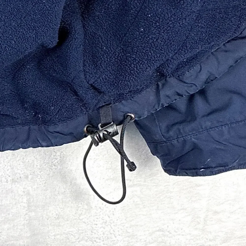 VTG Polo Ralph Lauren Jacket Men XXL Navy Pony Fleece Lined Stowaway Hood 90s